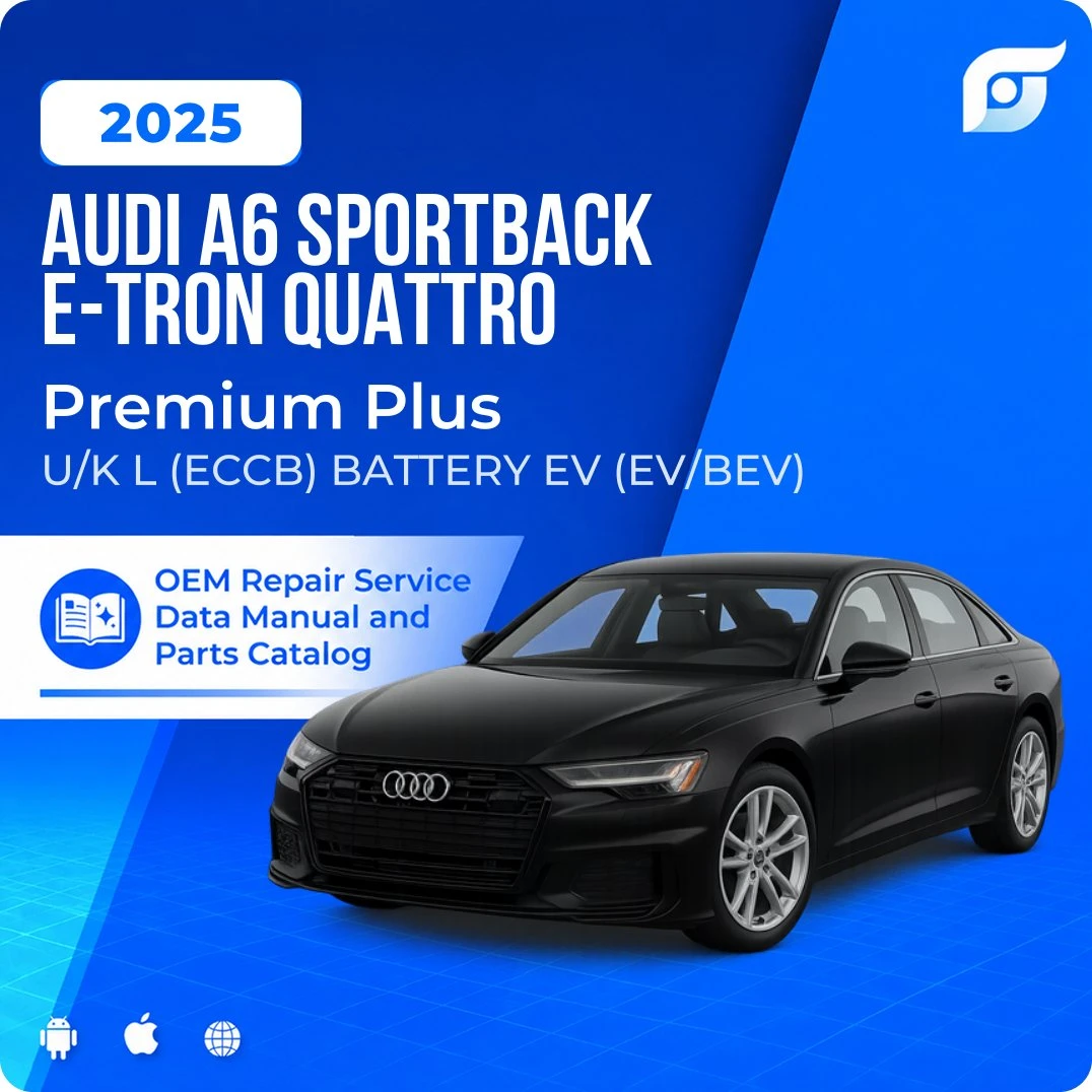 2025 Audi A6 Sportback e-tron Quattro Premium Plus - OEM Repair Service Manual
