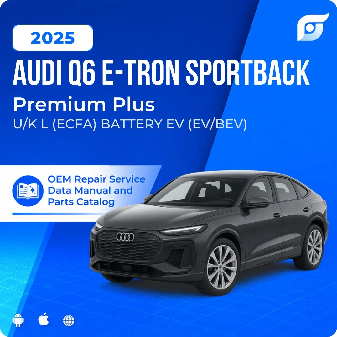 2025 Audi Q6 e-tron Sportback Premium Plus - OEM Repair Service Manual
