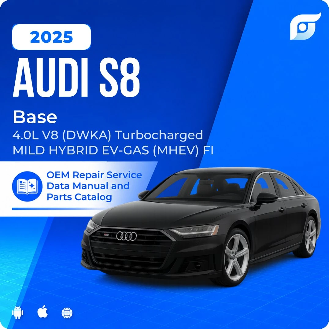 2025 Audi S8 Base - OEM Repair Service Manual