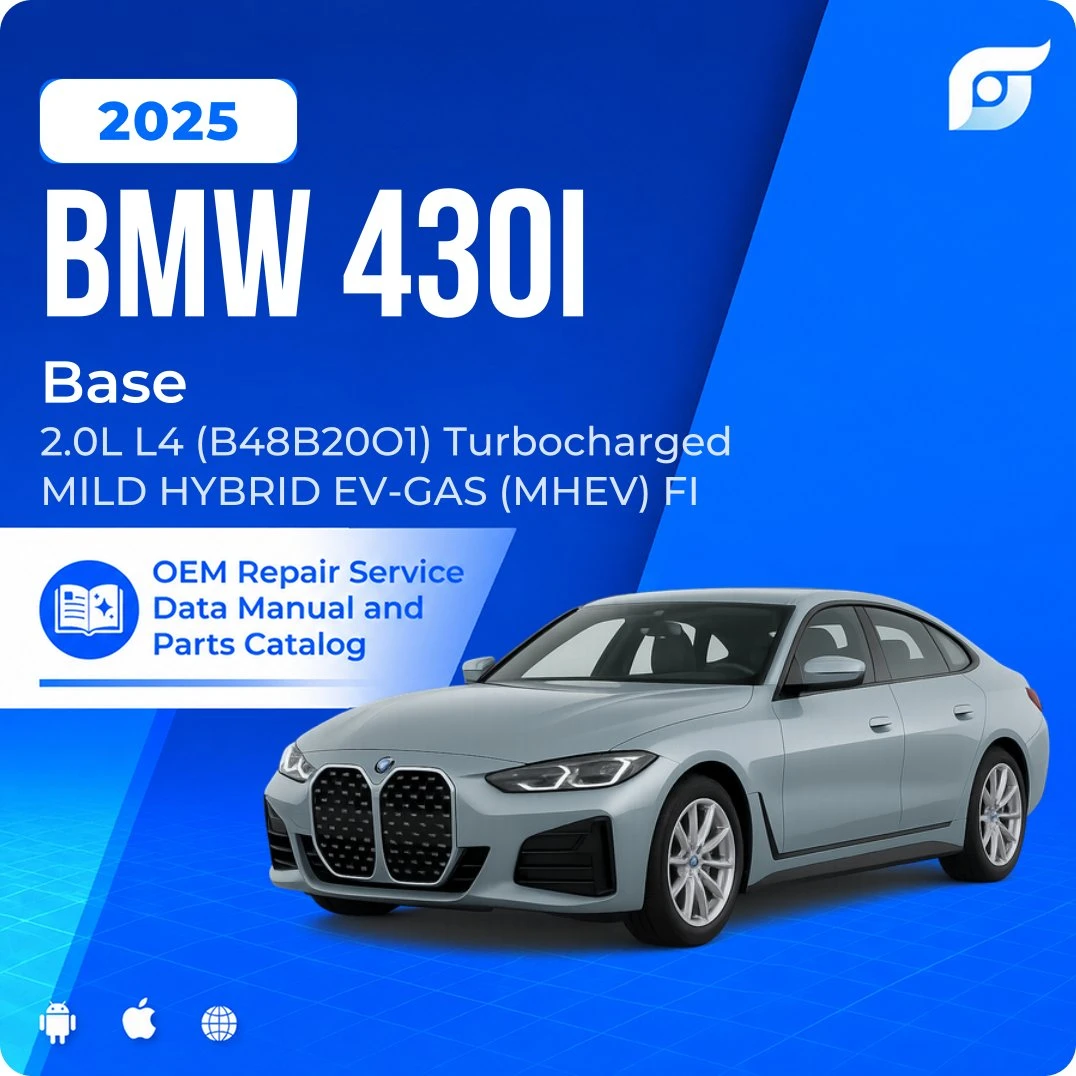 2025 BMW 430i Base - OEM Repair Service Manual