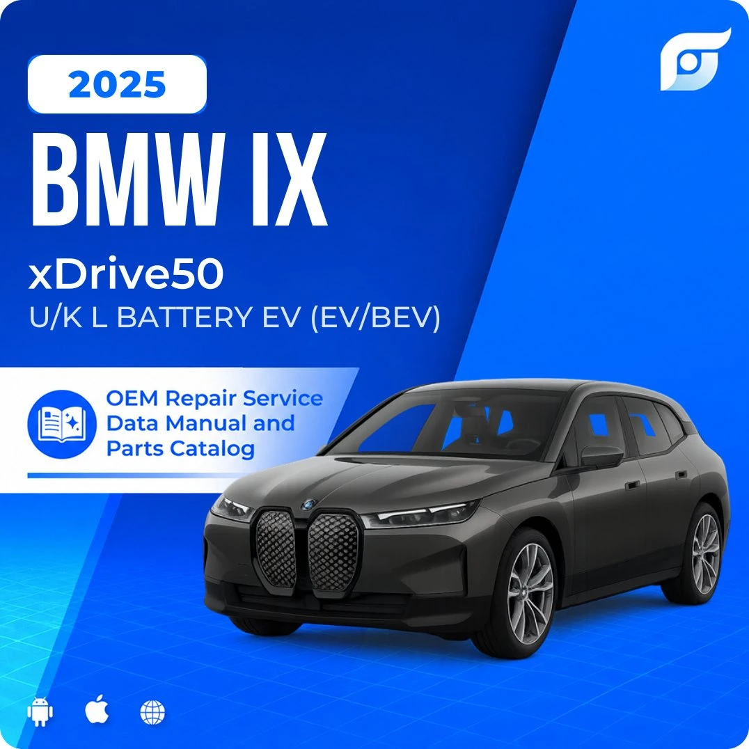 2025 BMW iX xDrive50 - OEM Repair Service Manual