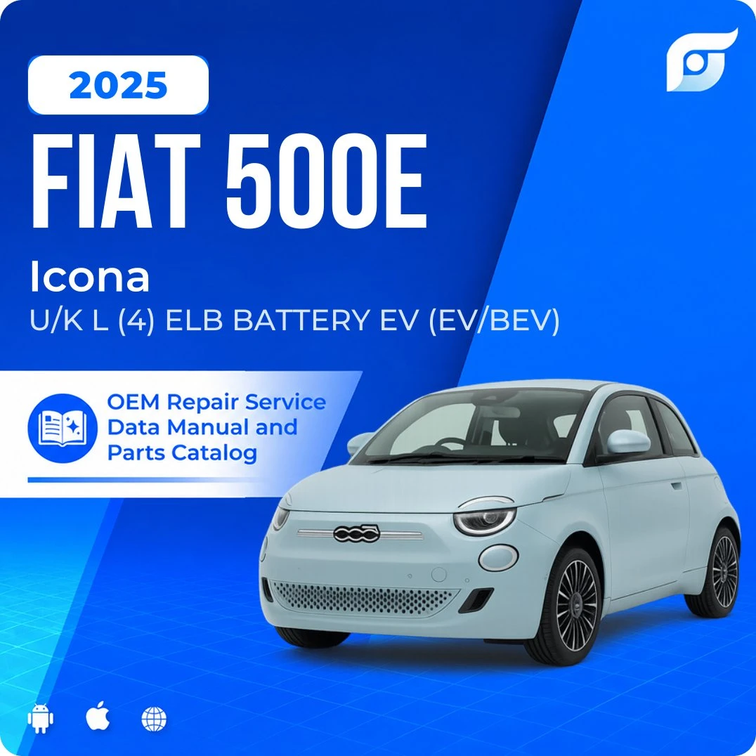 2025 Fiat 500E Icona - OEM Repair Service Manual