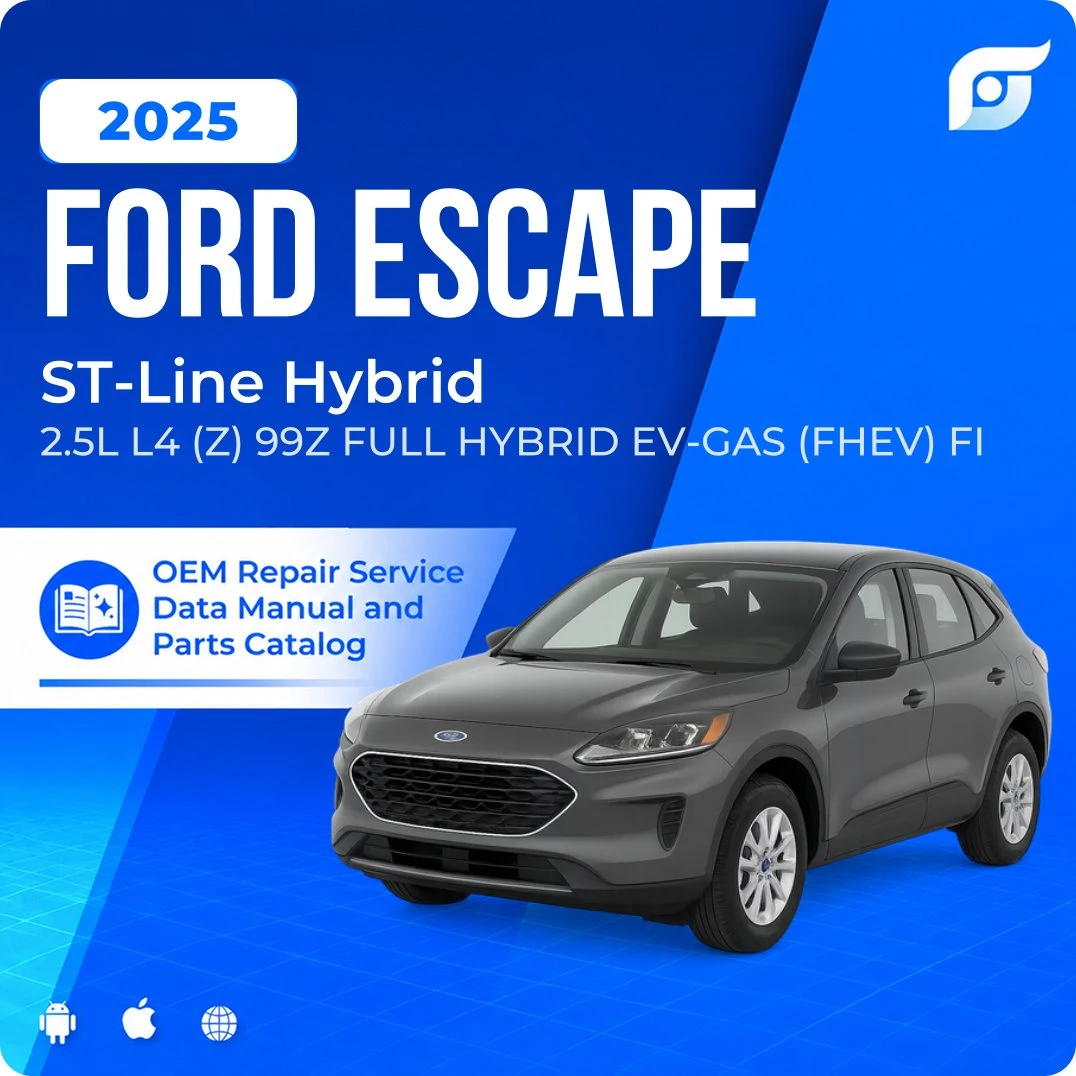2025 Ford Escape ST-Line Hybrid - OEM Repair Service Manual