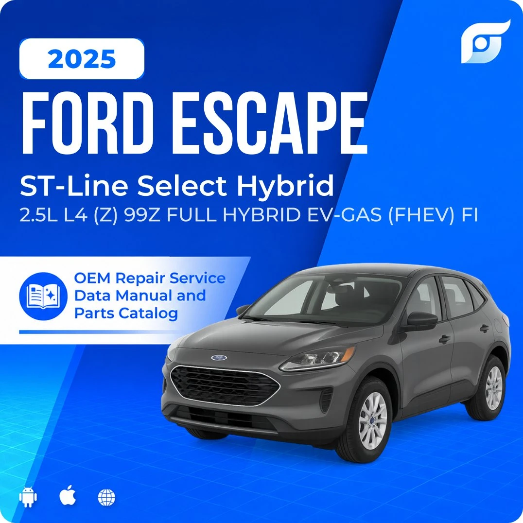 2025 Ford Escape ST-Line Select Hybrid - OEM Repair Service Manual