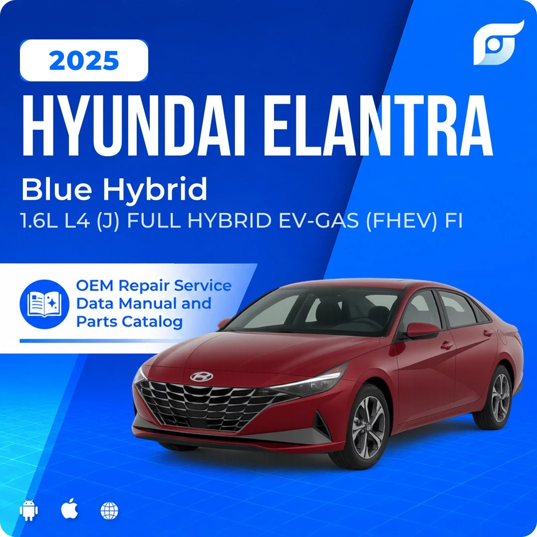 2025 Hyundai Elantra Blue Hybrid - OEM Repair Service Manual