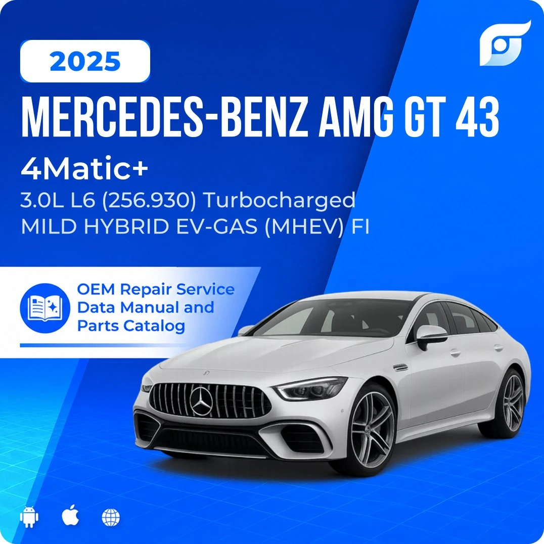 2025 Mercedes-Benz AMG GT 43 4Matic+ - OEM Repair Service Manual