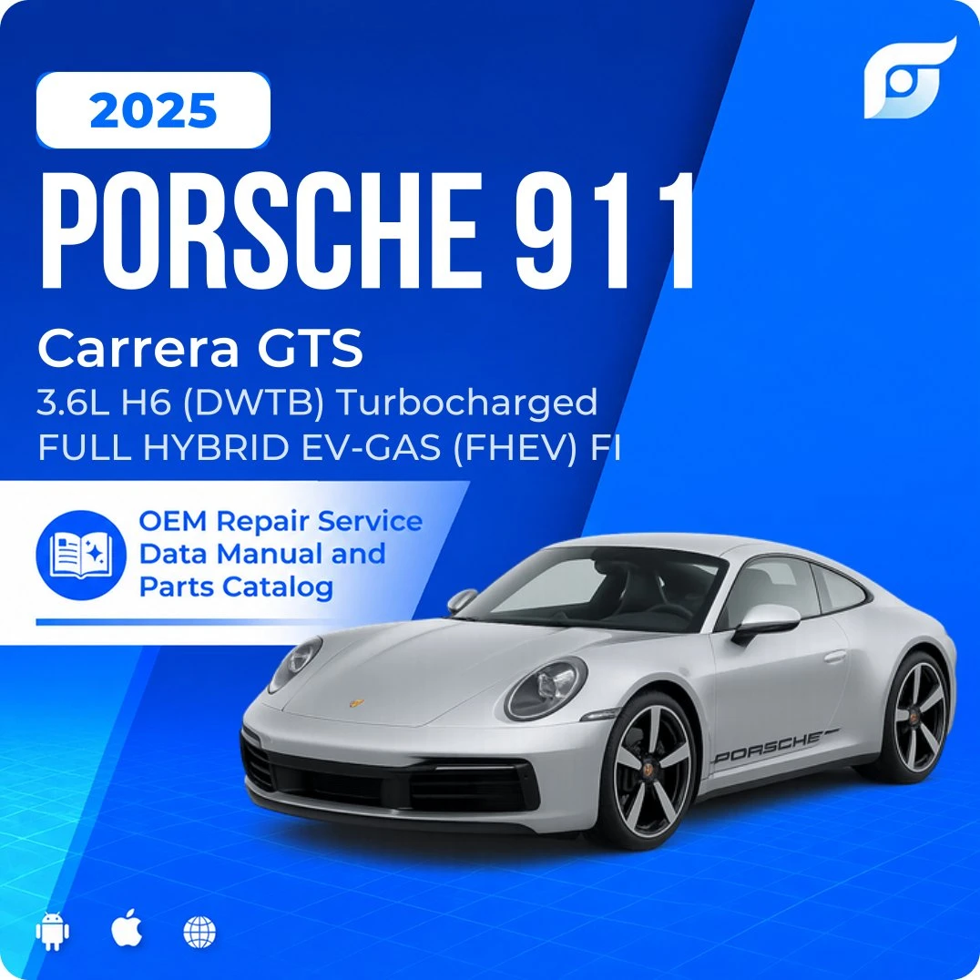 2025 Porsche 911 Carrera GTS - OEM Repair Service Manual