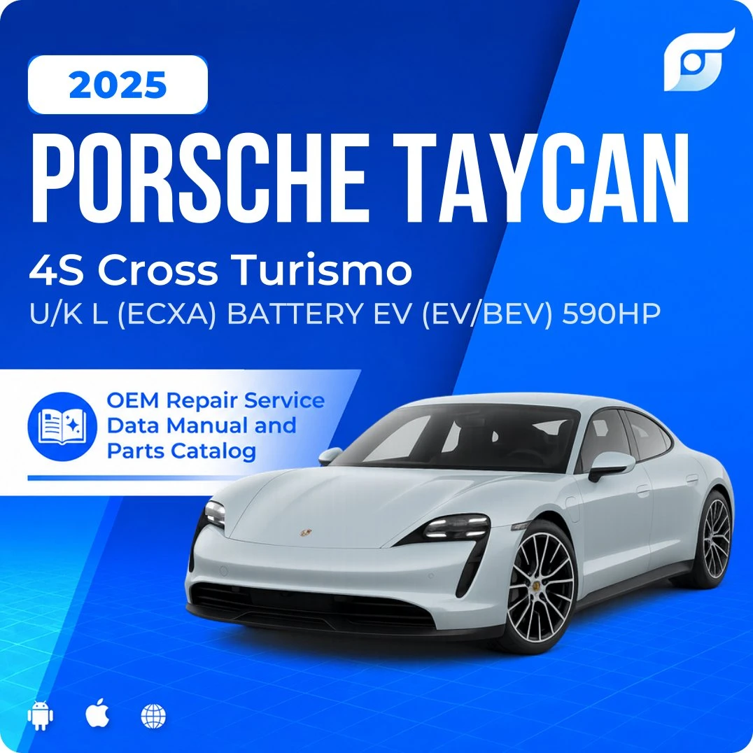 2025 Porsche Taycan 4S Cross Turismo - OEM Repair Service Manual