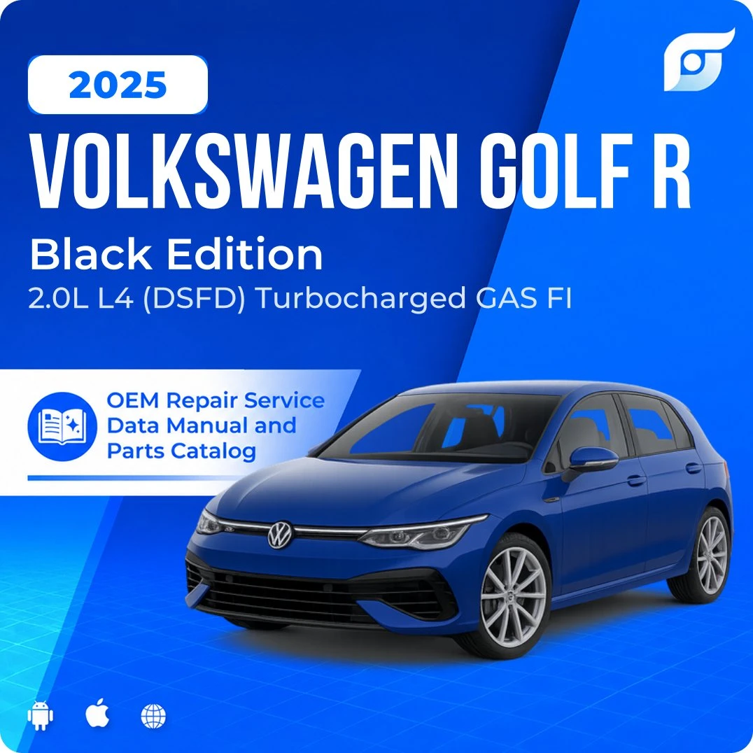 2025 Volkswagen Golf R Black Edition - OEM Repair Service Manual