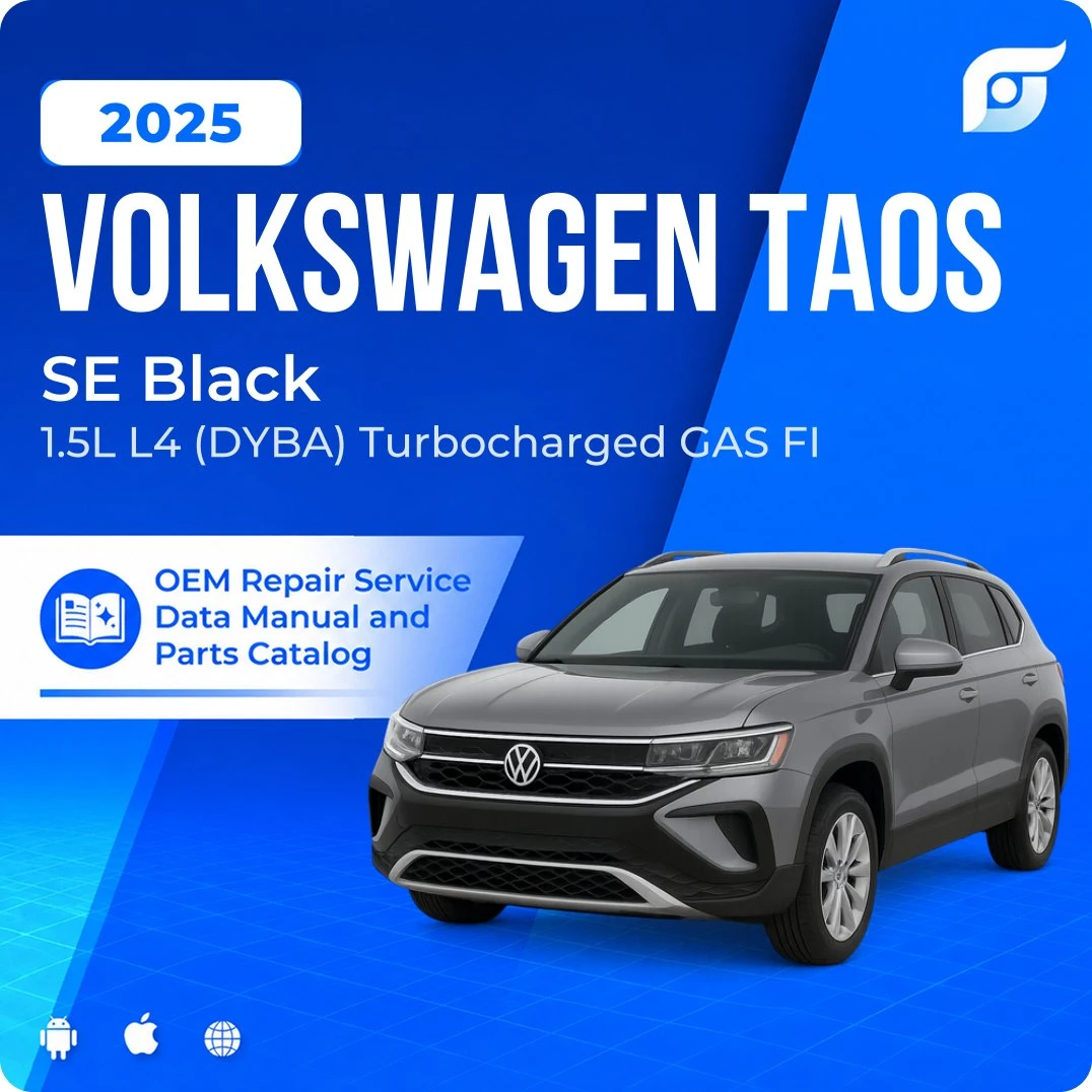 2025 Volkswagen Taos SE Black - OEM Repair Service Manual