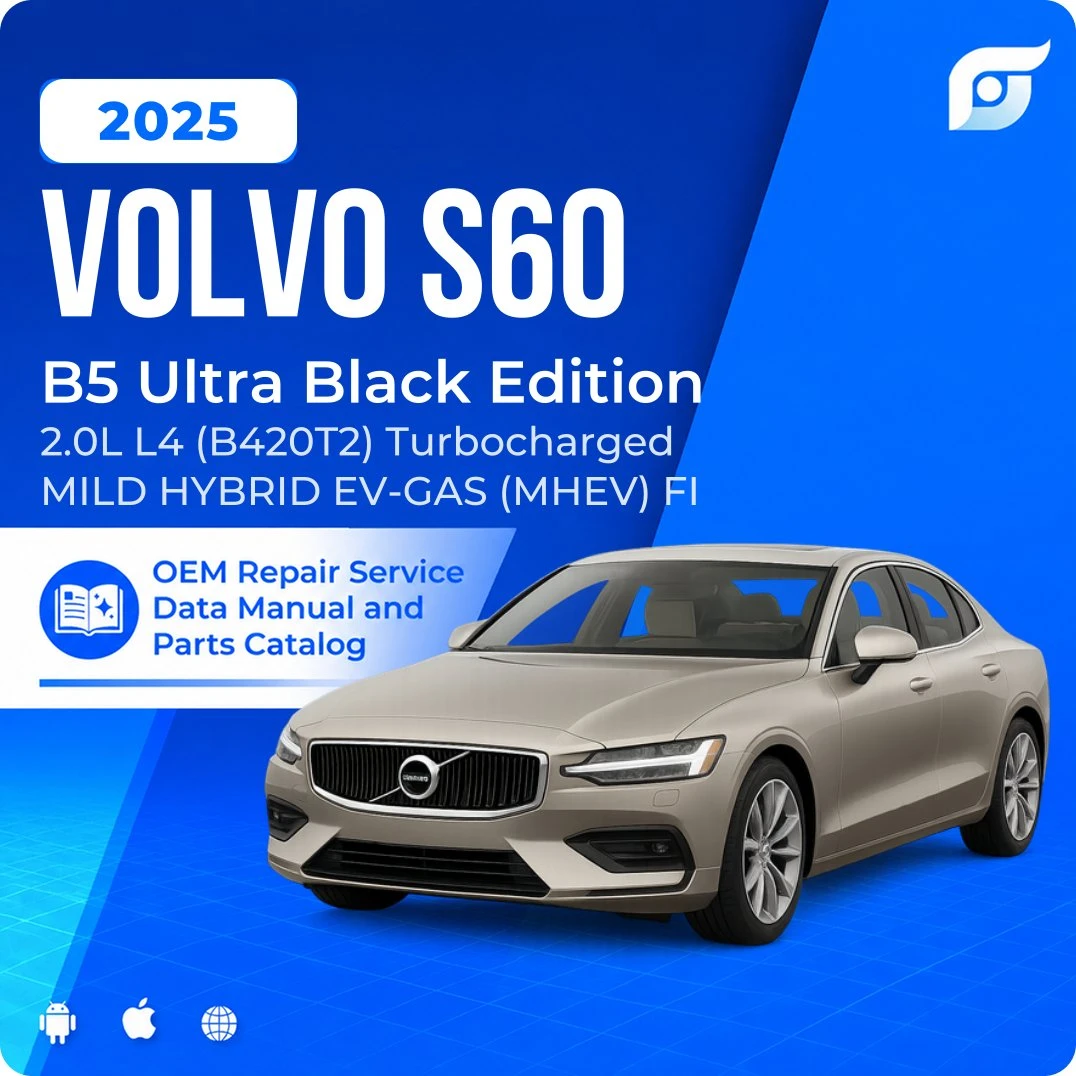 2025 Volvo S60 B5 Ultra Black Edition - OEM Repair Service Manual