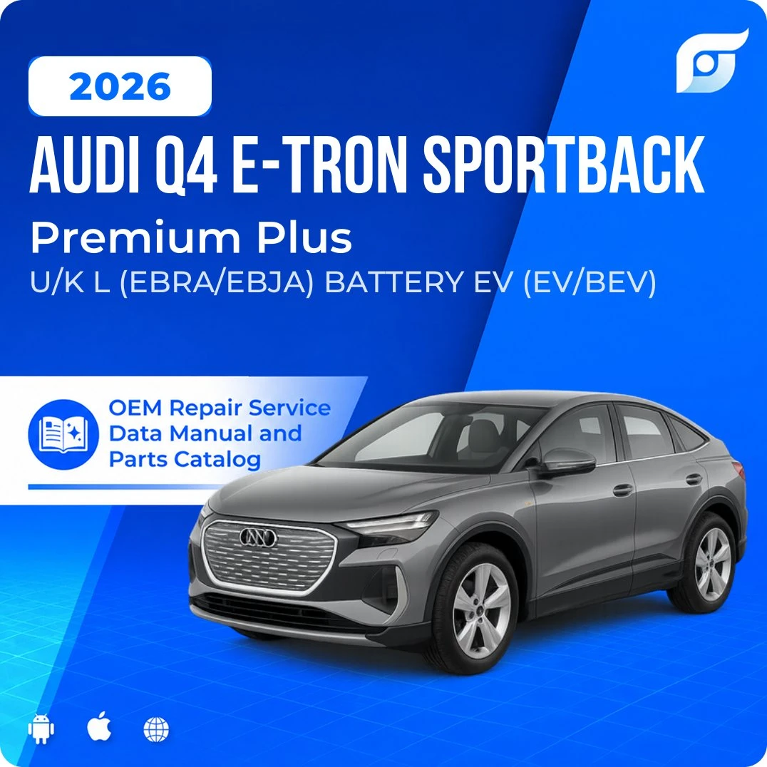 2026 Audi Q4 e-tron Sportback Premium Plus - OEM Repair Service Manual