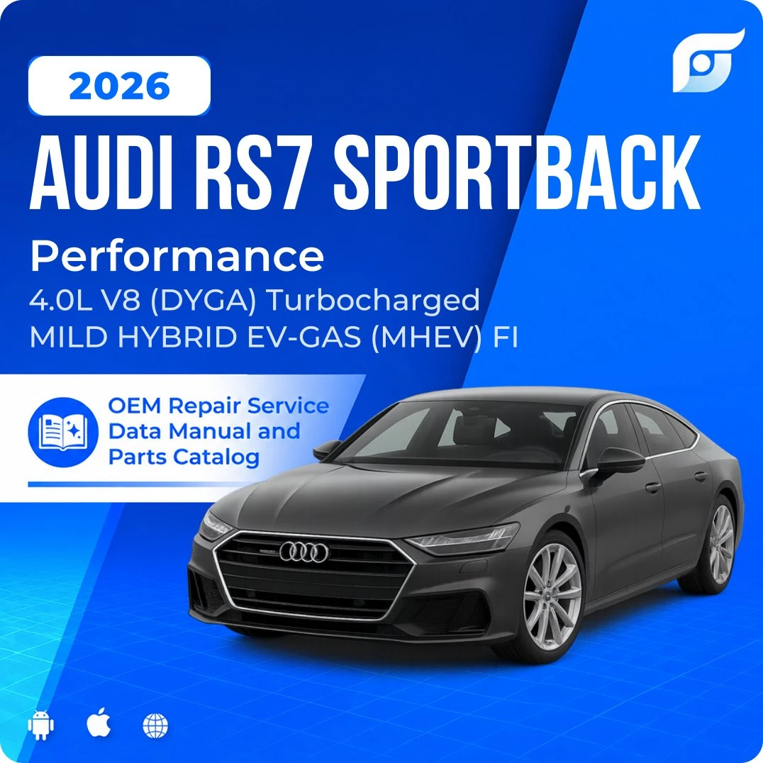 2026 Audi RS7 Sportback Performance - OEM Repair Service Manual