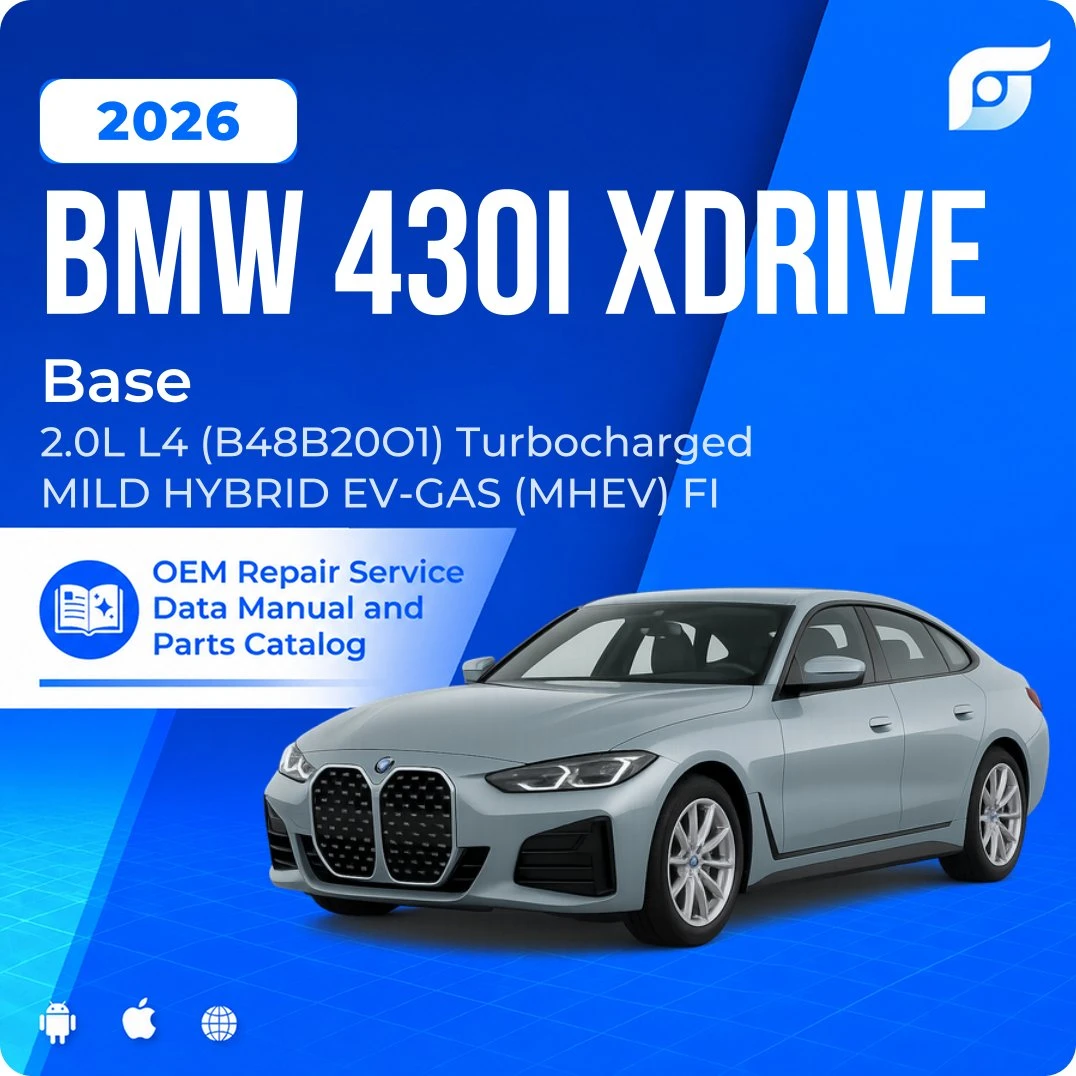 2026 BMW 430i xDrive Base - OEM Repair Service Manual