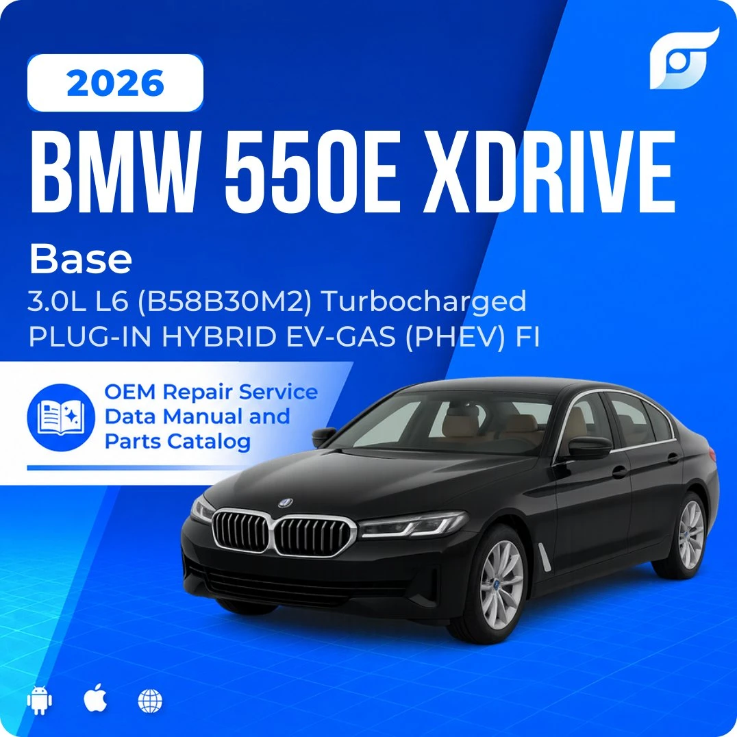 2026 BMW 550e xDrive Base - OEM Repair Service Manual