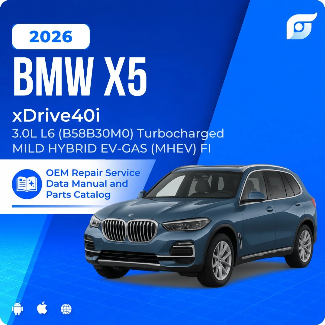 2026 BMW X5 xDrive40i - OEM Repair Service Manual