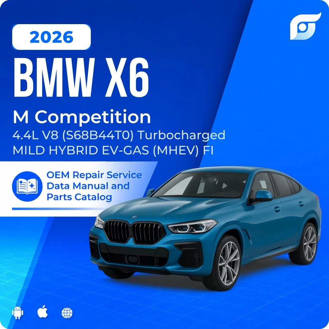 2026 BMW X6 M Competition - OEM Repair Service Manual