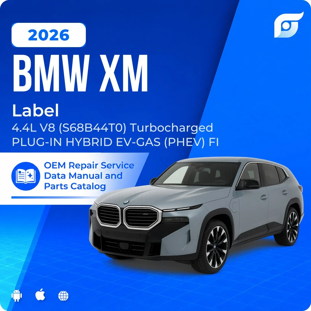 2026 BMW XM Label - OEM Repair Service Manual