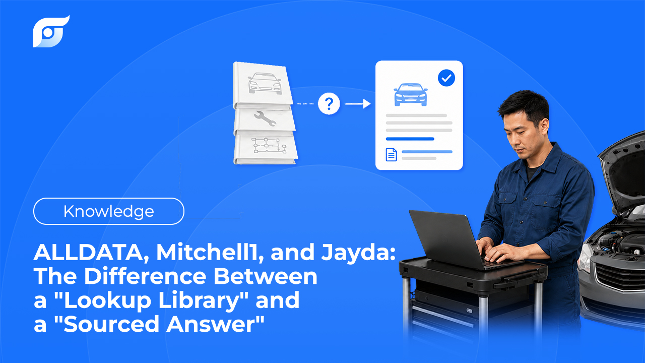 ALLDATA, Mitchell1, and Jayda_ The Difference Between a _Lookup Library_ and a _Sourced Answer_