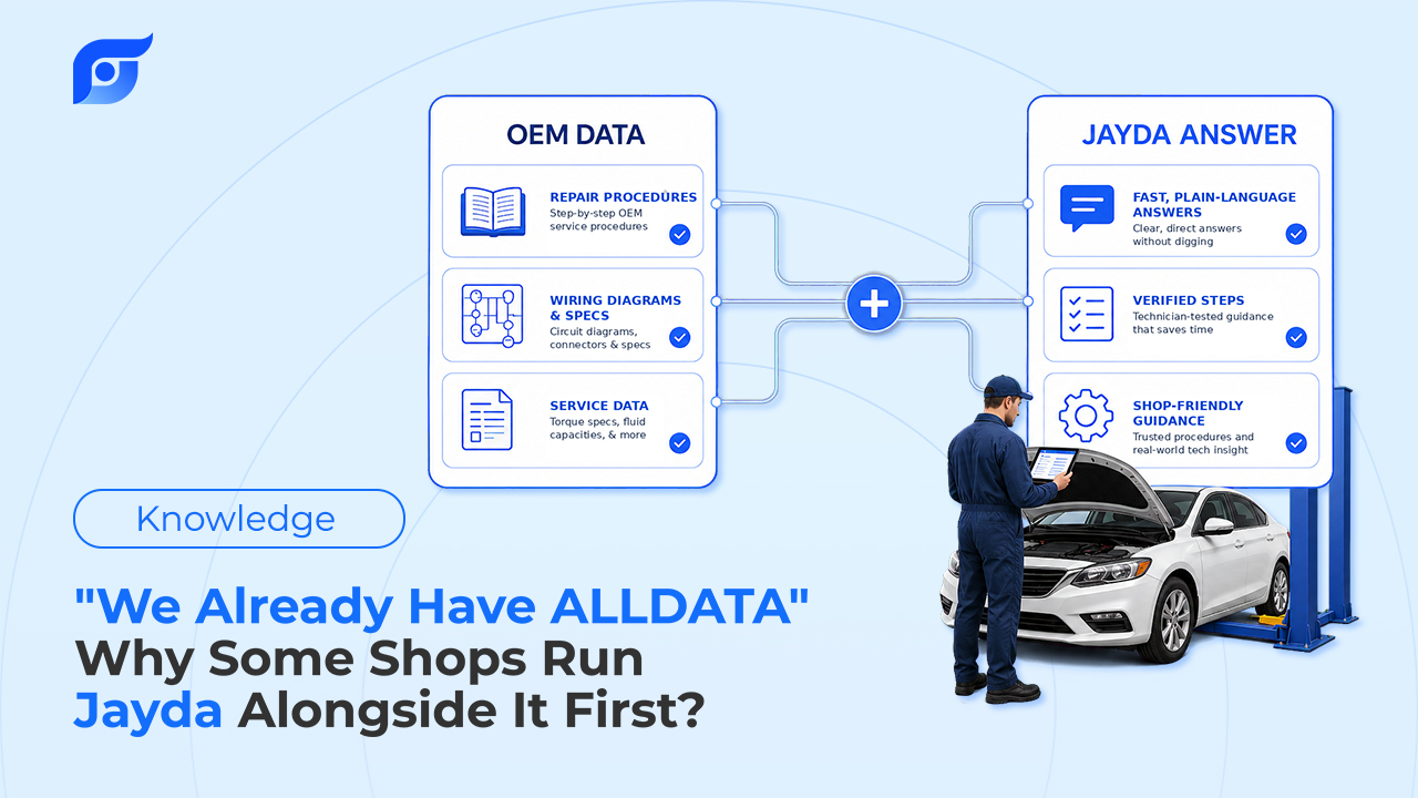 "We Already Have ALLDATA" — Why Some Shops Run Jayda Alongside It First