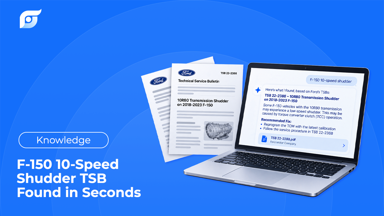 F-150 10-Speed Shudder TSB — Found in Seconds