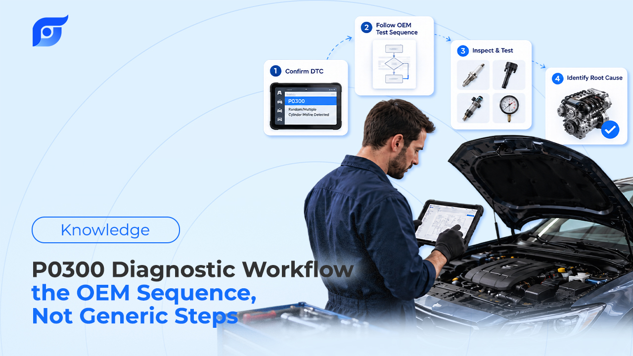 P0300 Diagnostic Workflow — the OEM Sequence, Not Generic Steps