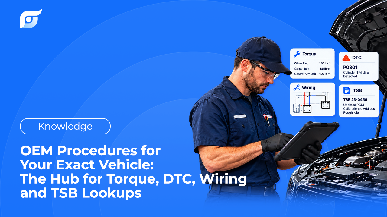 OEM Procedures for Your Exact Vehicle: The Hub for Torque, DTC, Wiring and TSB Lookups