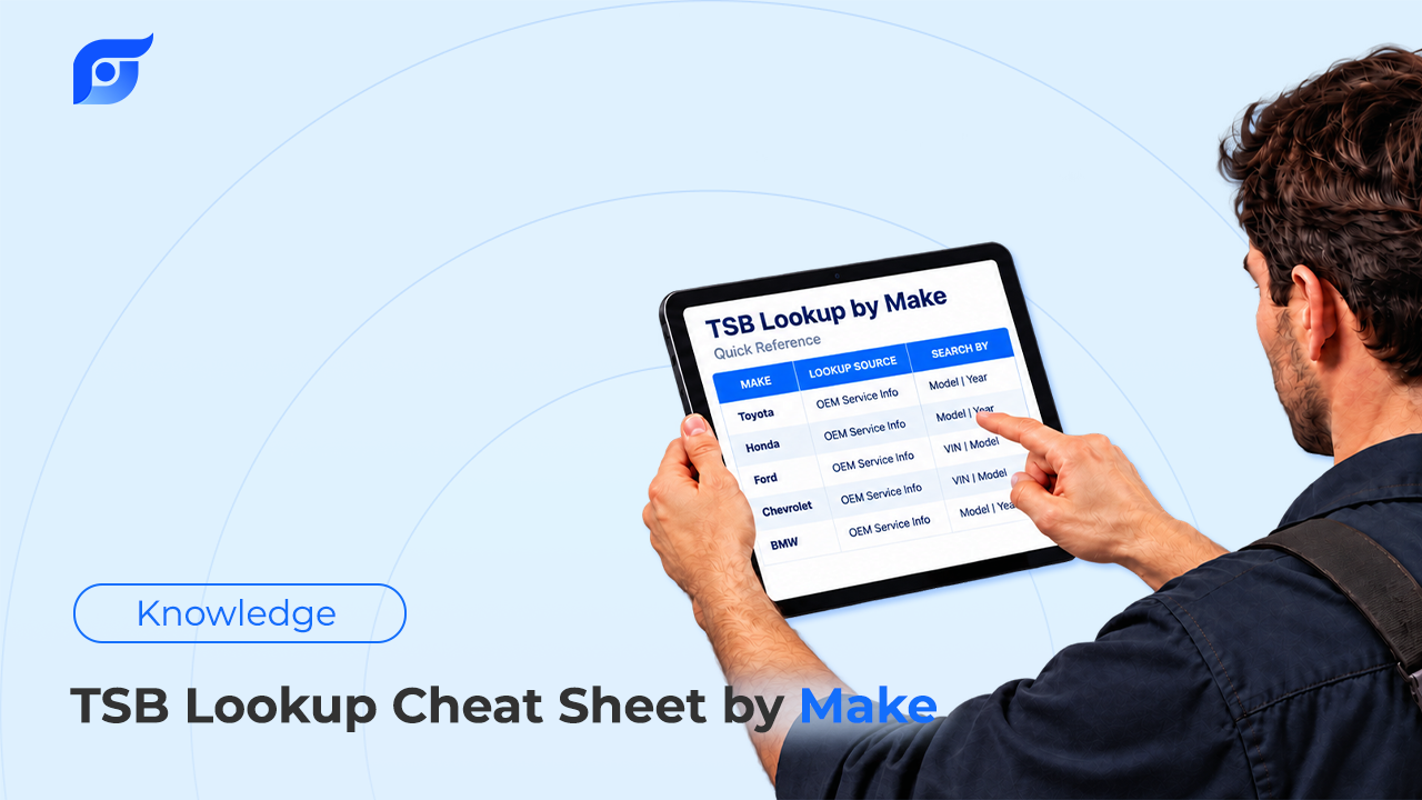 TSB Lookup Cheat Sheet by Make